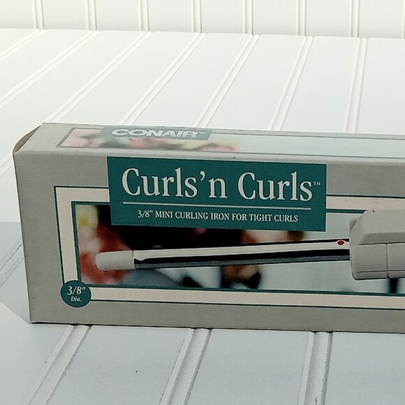 Conair Curling Iron Curls n Curls Mini 3/8" Barrel Tight Ringlets Vintage NEW - Picture 8 of 10